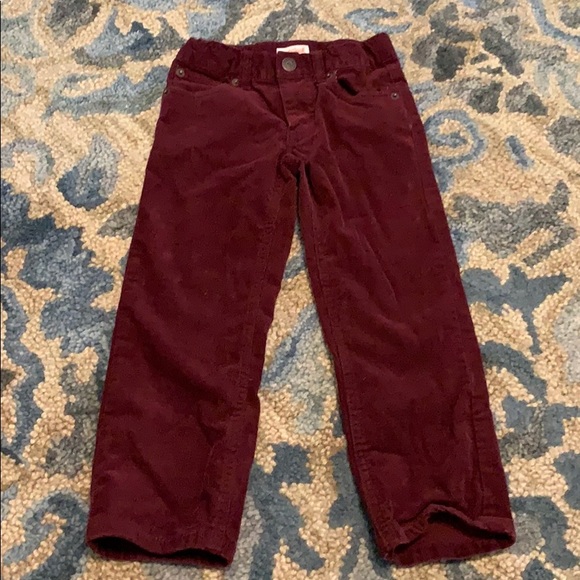 wine corduroy pants